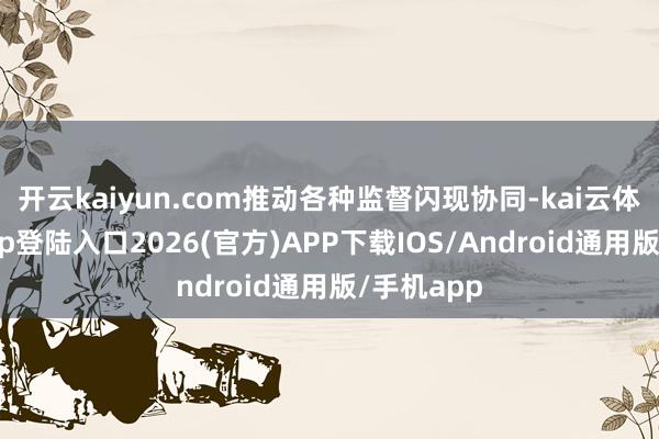 开云kaiyun.com推动各种监督闪现协同-kai云体育网页app登陆入口2026(官方)APP下载IOS/Android通用版/手机app